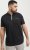 Jack & Jones Fusion Pique Zipper Polo Black - Polosärgid - Meeste suured polosärgid 2XL – 8XL