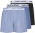 Jack & Jones TOKYO Woven Coronet Blue - Blue Stripes Boxers 3-Pack Black - Aluspesu ja ujumisriided - Aluspesu 2XL-8XL