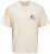 Jack & Jones Bellagio Collage Crew Neck T-Shirt Antique White - T-särgid - Suured T-särgid 2XL – 14XL