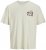 Jack & Jones Fuji Crew Neck T-Shirt Antique White - T-särgid - Suured T-särgid 2XL – 14XL