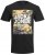Jack & Jones JJPETE SHAPE Camo Print T-Shirt Black - T-särgid - Suured T-särgid 2XL – 14XL