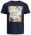 Jack & Jones JJPETE SHAPE Camo Print T-Shirt Navy - T-särgid - Suured T-särgid 2XL – 14XL