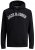 Jack & Jones JJCITY Hoodie Black - Sviitrid ja dressipluusid - Meeste suured kapuutsiga jakid suurustes 2XL – 14XL