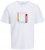 Jack & Jones Vira Branding Crew Neck T-Shirt Bright White - T-särgid - Suured T-särgid 2XL – 14XL