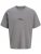 Jack & Jones Summer Sago Print Crew Neck T-Shirt Gray Flannel - T-särgid - Suured T-särgid 2XL – 14XL