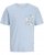 Jack & Jones Tavira Aop Pocket Crew Neck T-Shirt Skyway - T-särgid - Suured T-särgid 2XL – 14XL