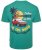 Kam Jeans 5711 Endless Summers Slub Tee With Back Print Emerald - T-särgid - Suured T-särgid 2XL – 14XL