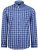 Kam Jeans 6155 Long Sleeve Check Shirt Blue - Särgid - Meeste suured särgid 2XL – 8XL
