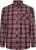 Kam Jeans 6301 LS Casual Check Shirt Red - Särgid - Meeste suured särgid 2XL – 8XL