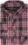 Kam Jeans 6301 LS Casual Check Shirt Red - Särgid - Meeste suured särgid 2XL – 8XL