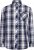 Kam Jeans 6301 LS Casual Check Shirt Navy - Särgid - Meeste suured särgid 2XL – 8XL