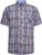 Kam Jeans 6313 Casual Check Short Sleeve Shirt Grey - Särgid - Meeste suured särgid 2XL – 8XL