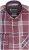 Kam Jeans P038 LS Premium Cotton Check Shirt Wine - Särgid - Meeste suured särgid 2XL – 8XL