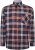 Kam Jeans P038 LS Premium Cotton Check Shirt Navy - Särgid - Meeste suured särgid 2XL – 8XL