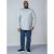 D555 Plato Long Sleeve T-shirt Grey - T-särgid - Suured T-särgid 2XL – 14XL