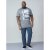 D555 Howie Fine Stripe T-shirt Grey - T-särgid - Suured T-särgid 2XL – 14XL
