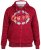 D555 Rylan Hoodie Red - Sviitrid ja dressipluusid - Meeste suured kapuutsiga jakid suurustes 2XL – 14XL