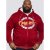 D555 Rylan Hoodie Red - Sviitrid ja dressipluusid - Meeste suured kapuutsiga jakid suurustes 2XL – 14XL
