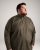 Motley Denim Lisbon Long Sleeve Shirt Dark Khaki - Särgid - Meeste suured särgid 2XL – 8XL