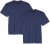 Adamo Marlon Comfort fit 2-pack T-shirt Denim Blue - T-särgid - Suured T-särgid 2XL – 14XL