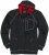 Adamo Michael Hoodie with Zipper Charcoal - Sviitrid ja dressipluusid - Meeste suured kapuutsiga jakid suurustes 2XL – 14XL