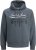 Jack & Jones 2 COL LOGO Hoodie Grey - Sviitrid ja dressipluusid - Meeste suured kapuutsiga jakid suurustes 2XL – 14XL