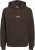 Jack & Jones Soho Hoodie Brown - Sviitrid ja dressipluusid - Meeste suured kapuutsiga jakid suurustes 2XL – 14XL