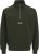 Jack & Jones Soho Sweatshirt with Zipper Green - Sviitrid ja dressipluusid - Meeste suured kapuutsiga jakid suurustes 2XL – 14XL