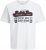 Jack & Jones Logo 2COL T-Shirt White - T-särgid - Suured T-särgid 2XL – 14XL