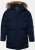 JP1880 Quilted Parka Lightweight and Warm with Faux Fur Hood Navy - Jakid ja joped - Joped, suured suurused: 2XL – 12XL