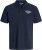 Jack & Jones Makoto Polo Short Sleeve Navy - Polosärgid - Meeste suured polosärgid 2XL – 8XL
