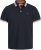 Jack & Jones Paulos Short Sleeve Polo Black Navy - Polosärgid - Meeste suured polosärgid 2XL – 8XL