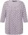 Ulla Popken Polka Dot 3/4 Sleeve Square Neck A-Line Tee Light Blue-Grey - Trükitud/pildiga T-särgid naistele - 