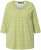 Ulla Popken Flower Print 3/4 Sleeve A-Line Tee Lime - Trükitud/pildiga T-särgid naistele - 