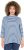Ulla Popken Striped 3/4 Sleeve Turtleneck Tee Light Blue - Trükitud/pildiga T-särgid naistele - 