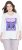 Ulla Popken Fashion Graphic T-Shirt Off-White - Trükitud/pildiga T-särgid naistele - 