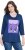 Ulla Popken Fashion Graphic T-Shirt Dark Blue - Trükitud/pildiga T-särgid naistele - 