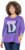 Ulla Popken Fashion Graphic T-Shirt Purple - Trükitud/pildiga T-särgid naistele - 
