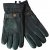 JP1880 Gloves Leather Warm Lining Black - Aksessuaarid - 
