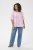 Kaffe Curve Marla Blouse Pink Frosting Chalk Leaf - Pluusid - 