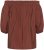 Kaffe Curve Neela Off-Shoulder Blouse Henna Brown - Pluusid & tuunikad - 