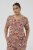 Kaffe Curve Ami Short Sleeve Blouse Printed Henna Brown - Pluusid & tuunikad - 