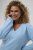Kaffe Curve Jilanda V-Neck Pullover Blue - Kampsunid ja kudumid - 