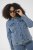 Kaffe Curve Vilana Denim Jacket Washed Blue - Teksajakid - 