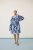 Kaffe Curve Aliana Dress Blue Flower Animal - Midikleidid - 