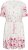 Kaffe Curve Rosa Mini Dress White Rose Border Flower - Minikleidid - 