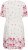 Kaffe Curve Rosa Mini Dress White Rose Border Flower - Minikleidid - 