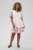 Kaffe Curve Rosa Mini Dress White Rose Border Flower - Minikleidid - 
