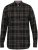 D555 Destin Checked Long Sleeve Shirt Black/Tan Check - Pikkade varrukatega särgid - 