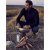 JP1880 Cardigan Knitted with Zipper Black TALL - MEESTERIIDED MT-6XLT - Pikad meeste riided